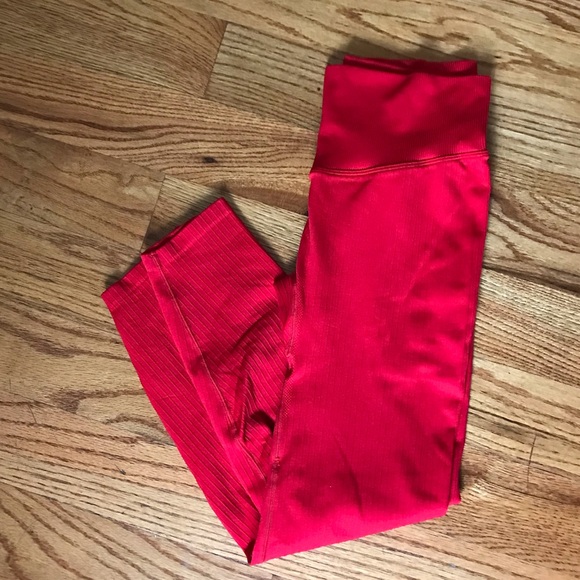 PINK Victoria's Secret Pants - Victorias Secret PINK Bright Red Leggings